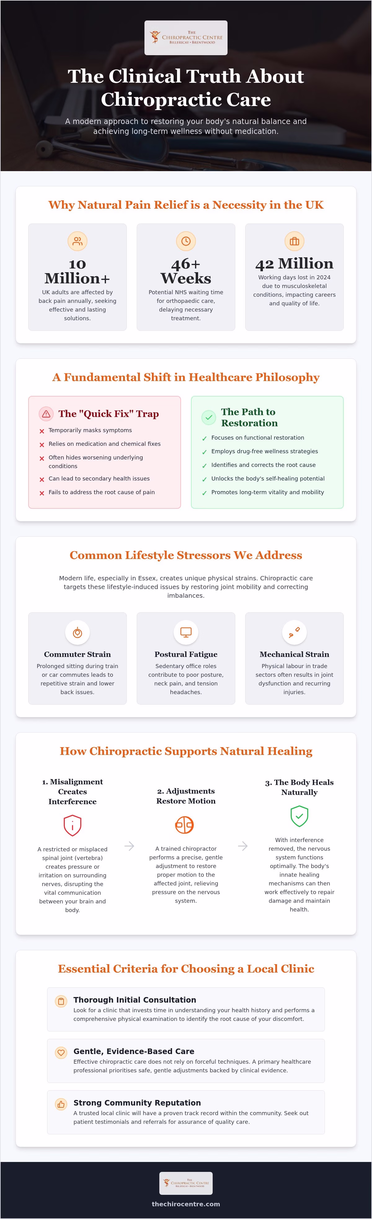 Natural Pain Relief Chiropractor Essex: Myths vs Clinical Reality in 2026