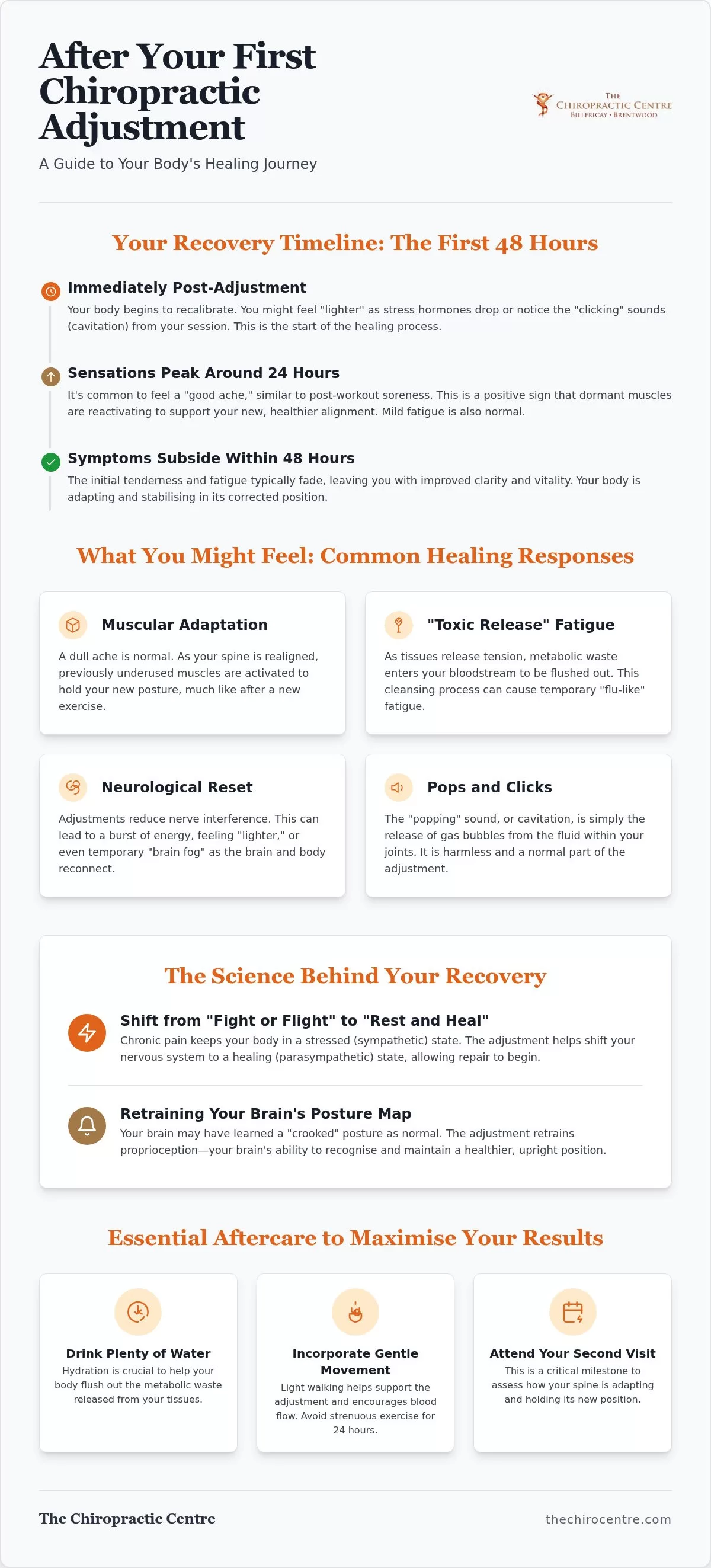 What Happens After Your First Chiropractic Adjustment in Essex: A Clinical Recovery Guide